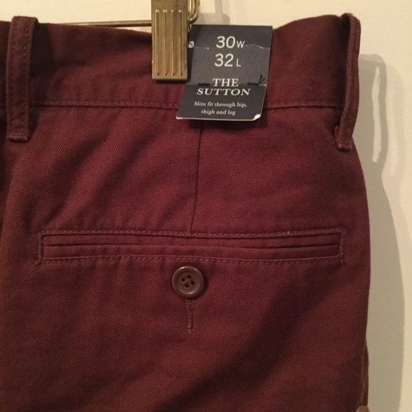 burgundy chinos mens